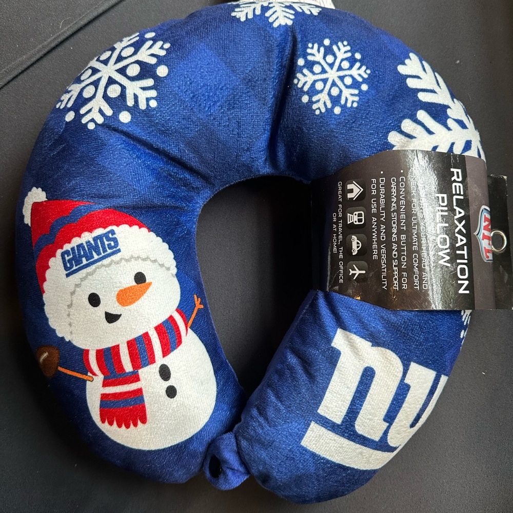 NFL Blue and White Relaxation Pillow